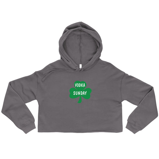 St. Paddy's Day Crop Women's Hoodie - Vodka Sunay