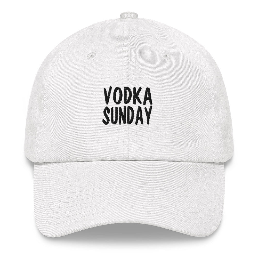 OG Logo Dad White Hat - Vodka Sunday