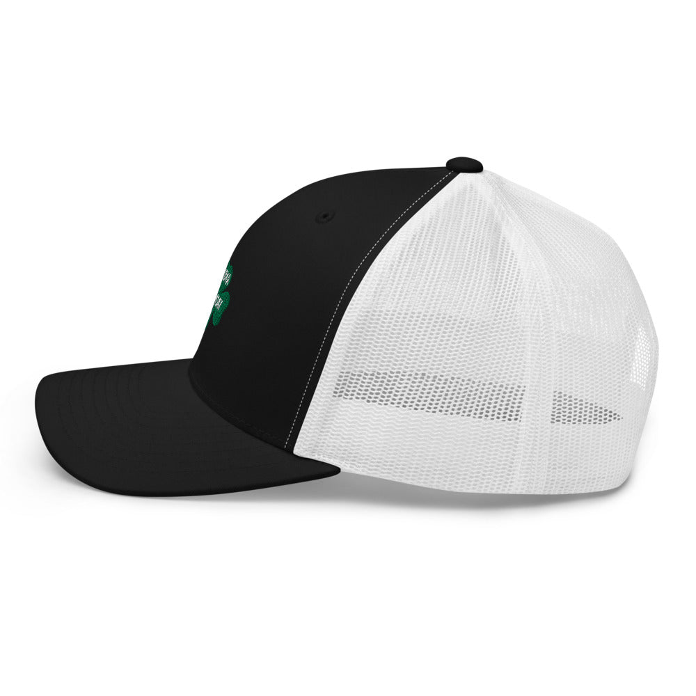 Retro trucker white and black hat - Vodka Sunday