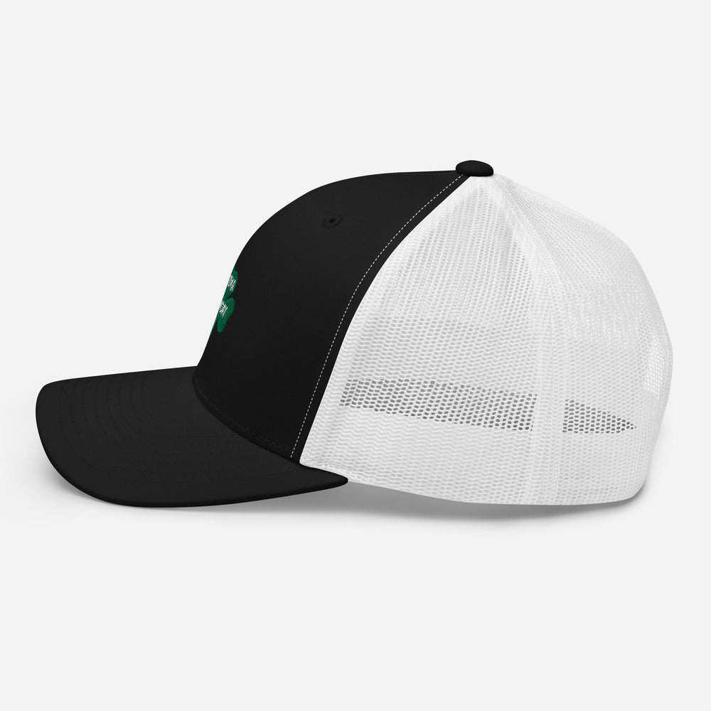 Premium white Retro trucker  hat by Vodka Sunday