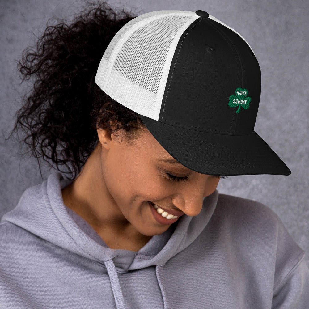  Black and White Hats - Retro Trucker Hat