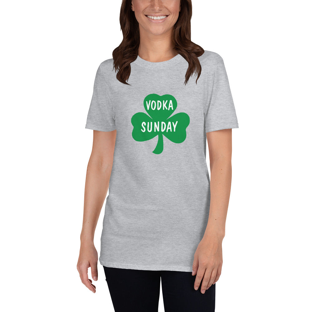 St. Paddy's Day Short Unisex Grey Sleeve by Vodka Sunday