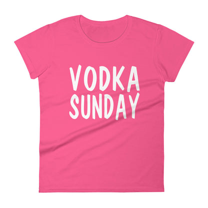 OG Logo Womens  Pink T-Shirt by Vodka Sunday